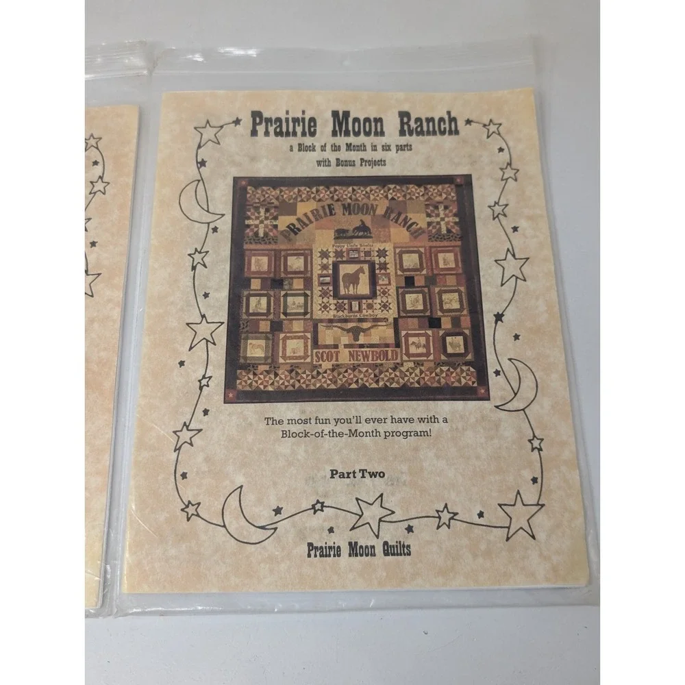 Prairie Moon Quilts - Quilt Pattern - Prairie Moon Ranch Western Cowboy Part 1 2
